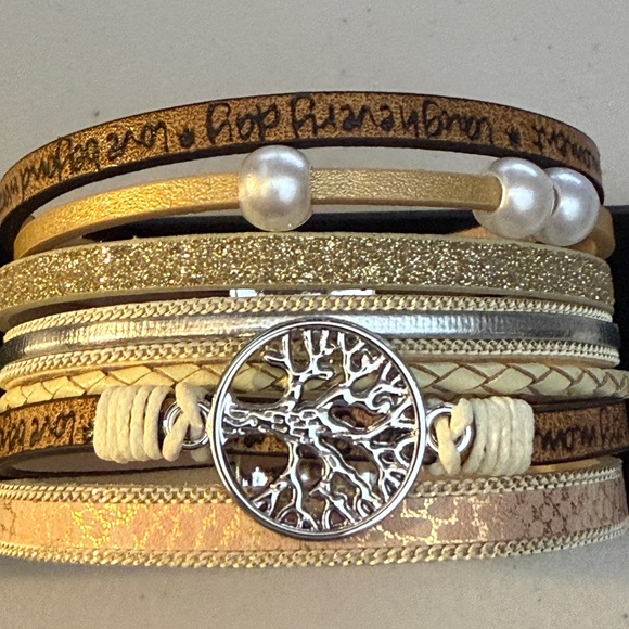 Desimtion Jewelry - Gold and Silver Tree of Life Bracelet